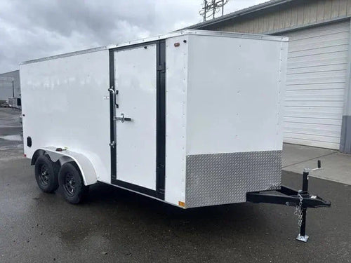 7×14 Enclosed Cargo Trailer – Heavy-Duty Utility Hauler for Equipment & Transport